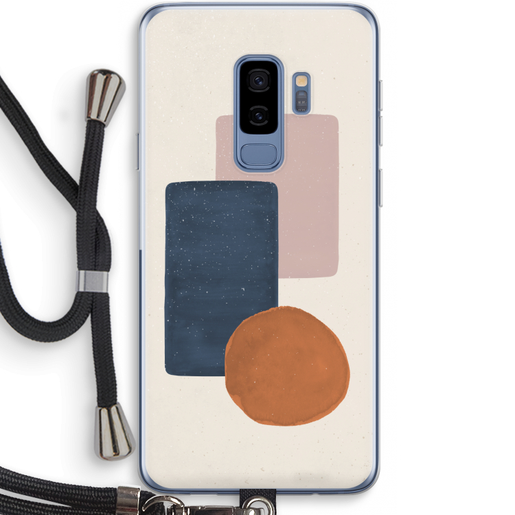 Geo #3: Samsung Galaxy S9 Plus Transparant Hoesje met koord