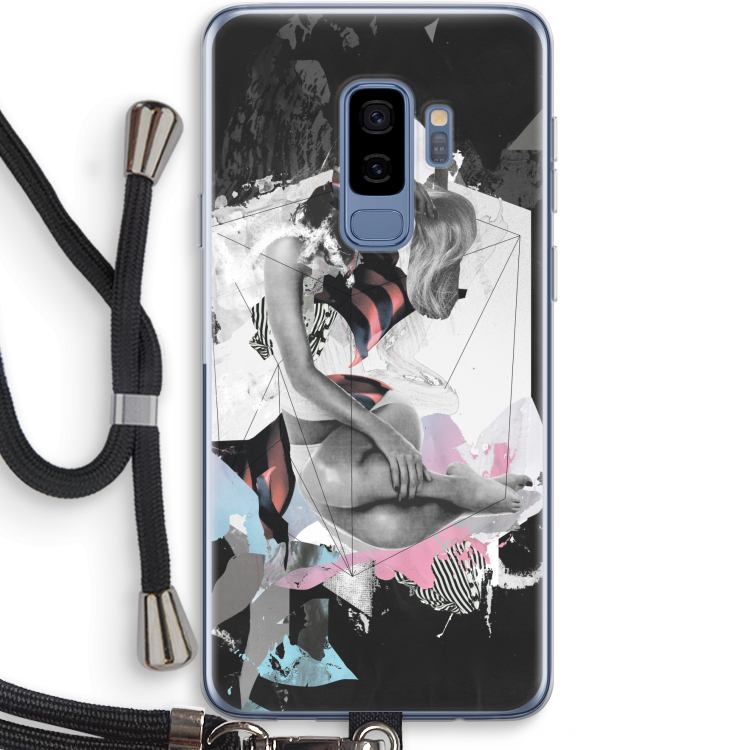 Camouflage de sommeil: Samsung Galaxy S9 Plus Transparant Hoesje met koord