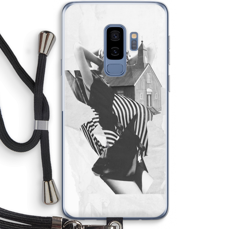 House: Samsung Galaxy S9 Plus Transparant Hoesje met koord