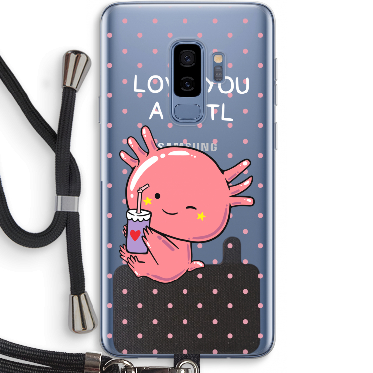Love You A Lotl: Samsung Galaxy S9 Plus Transparant Hoesje met koord
