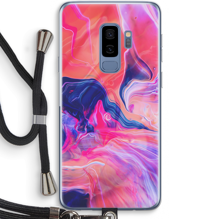 Earth And Ocean: Samsung Galaxy S9 Plus Transparant Hoesje met koord