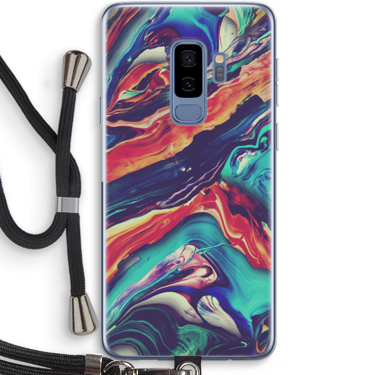 Chameleon Sun: Samsung Galaxy S9 Plus Transparant Hoesje met koord