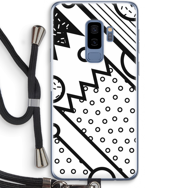 Pop Art #4: Samsung Galaxy S9 Plus Transparant Hoesje met koord