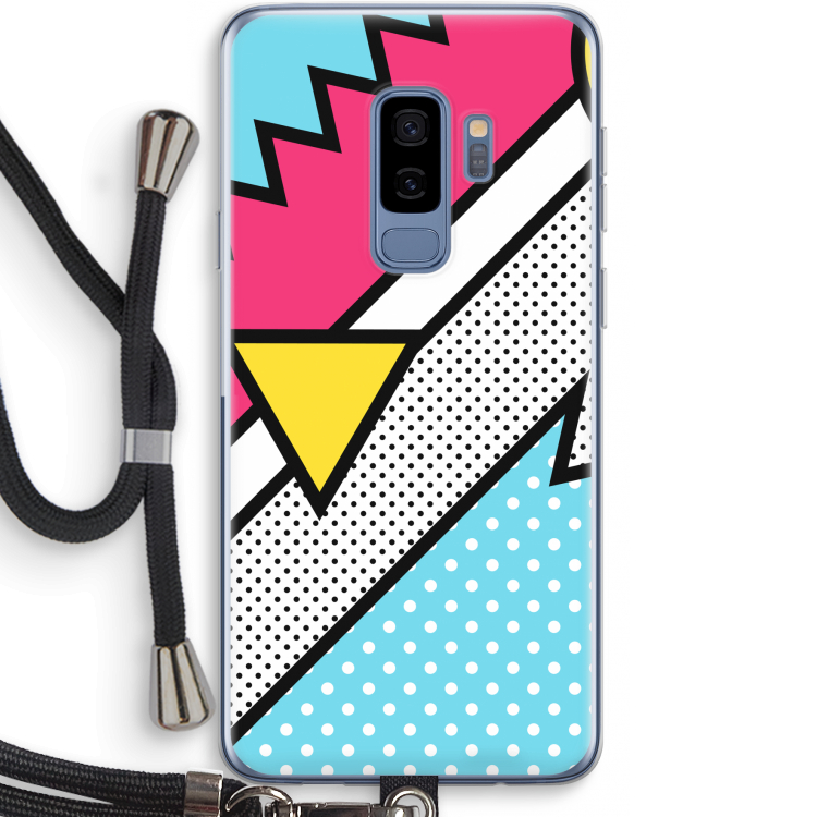 Pop Art #3: Samsung Galaxy S9 Plus Transparant Hoesje met koord