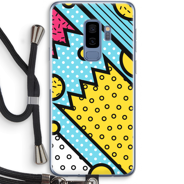 Pop Art #1: Samsung Galaxy S9 Plus Transparant Hoesje met koord