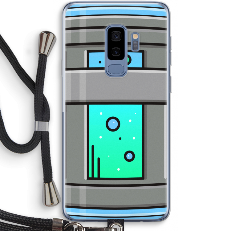 Chug Bottle: Samsung Galaxy S9 Plus Transparant Hoesje met koord