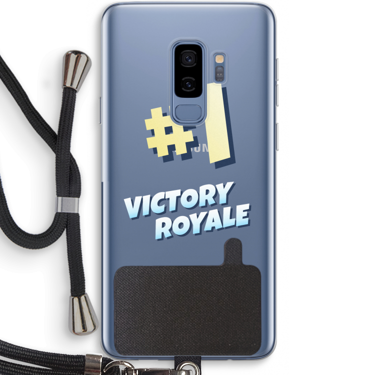 Victory Royale: Samsung Galaxy S9 Plus Transparant Hoesje met koord