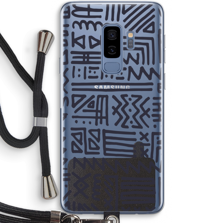 Marrakech print: Samsung Galaxy S9 Plus Transparant Hoesje met koord