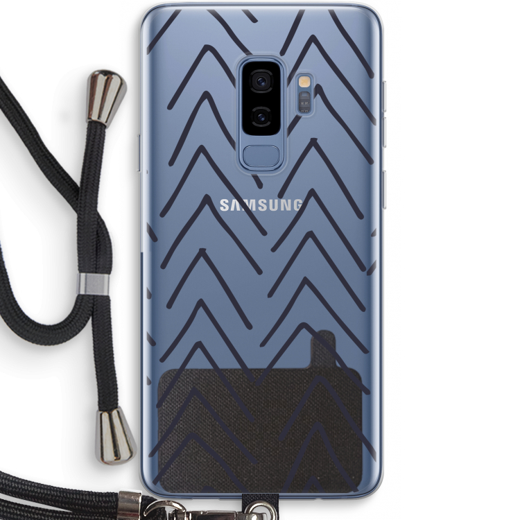 Marrakech Arrows: Samsung Galaxy S9 Plus Transparant Hoesje met koord
