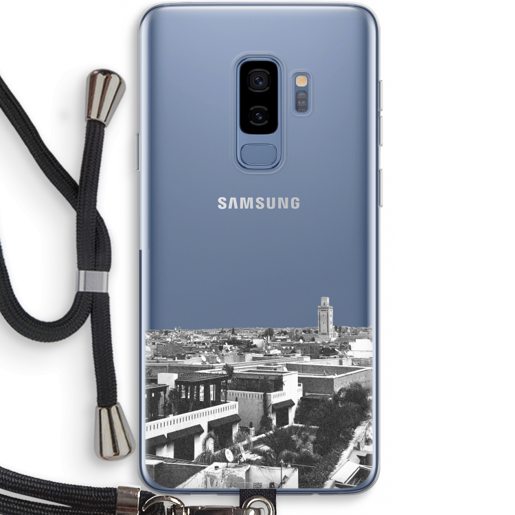 Marrakech Skyline : Samsung Galaxy S9 Plus Transparant Hoesje met koord