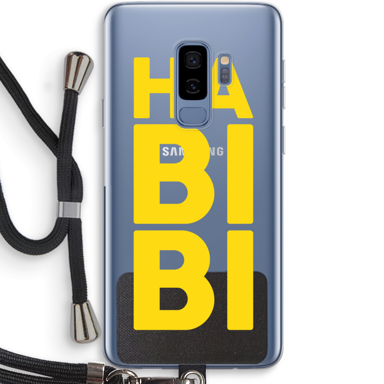 Habibi Majorelle : Samsung Galaxy S9 Plus Transparant Hoesje met koord