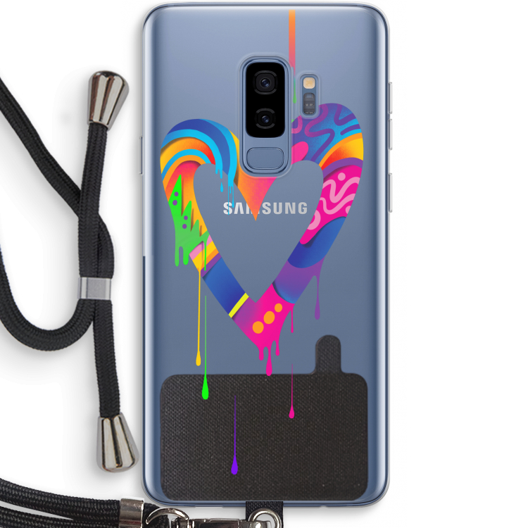 Melts My Heart: Samsung Galaxy S9 Plus Transparant Hoesje met koord