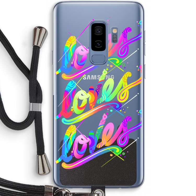 Loves: Samsung Galaxy S9 Plus Transparant Hoesje met koord
