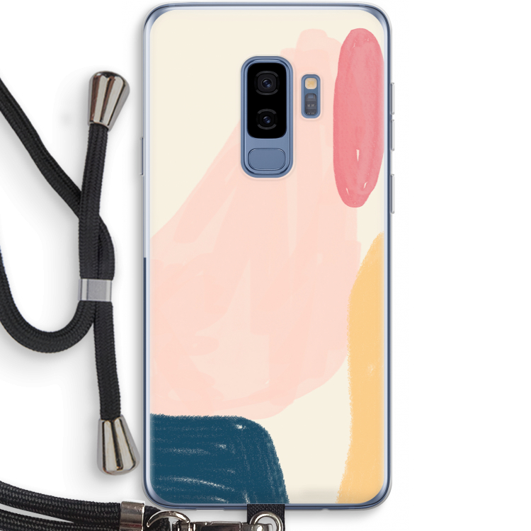 Saturday Flow: Samsung Galaxy S9 Plus Transparant Hoesje met koord