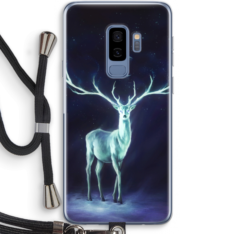 Nightbringer: Samsung Galaxy S9 Plus Transparant Hoesje met koord