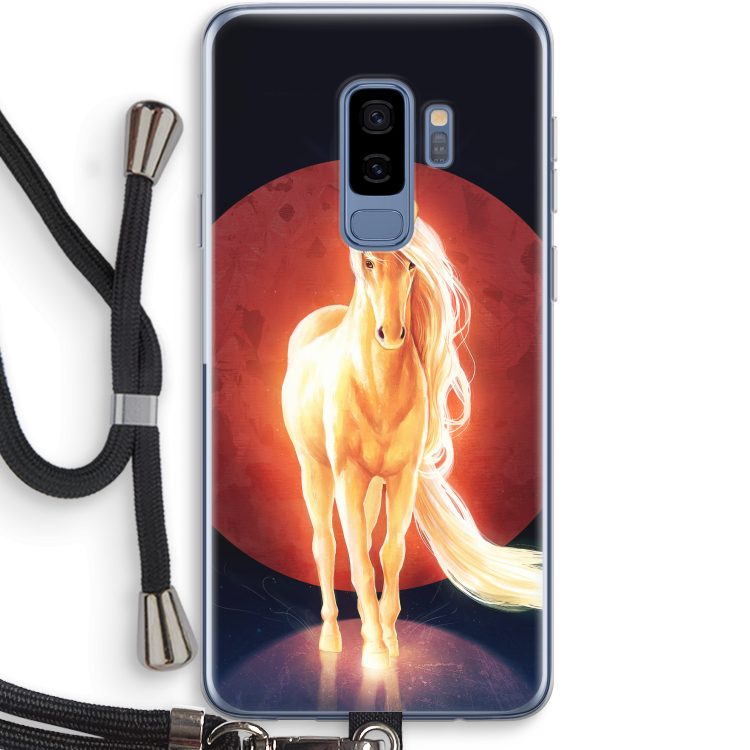 Last Unicorn: Samsung Galaxy S9 Plus Transparant Hoesje met koord