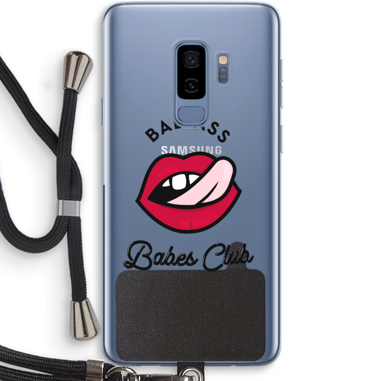 Badass Babes Club: Samsung Galaxy S9 Plus Transparant Hoesje met koord