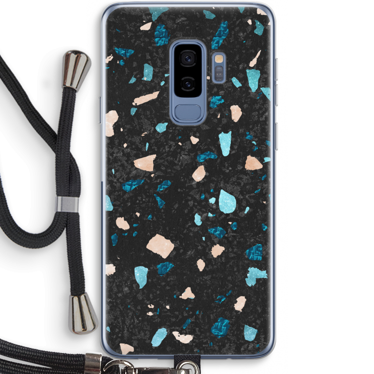 Terrazzo N°11: Samsung Galaxy S9 Plus Transparant Hoesje met koord