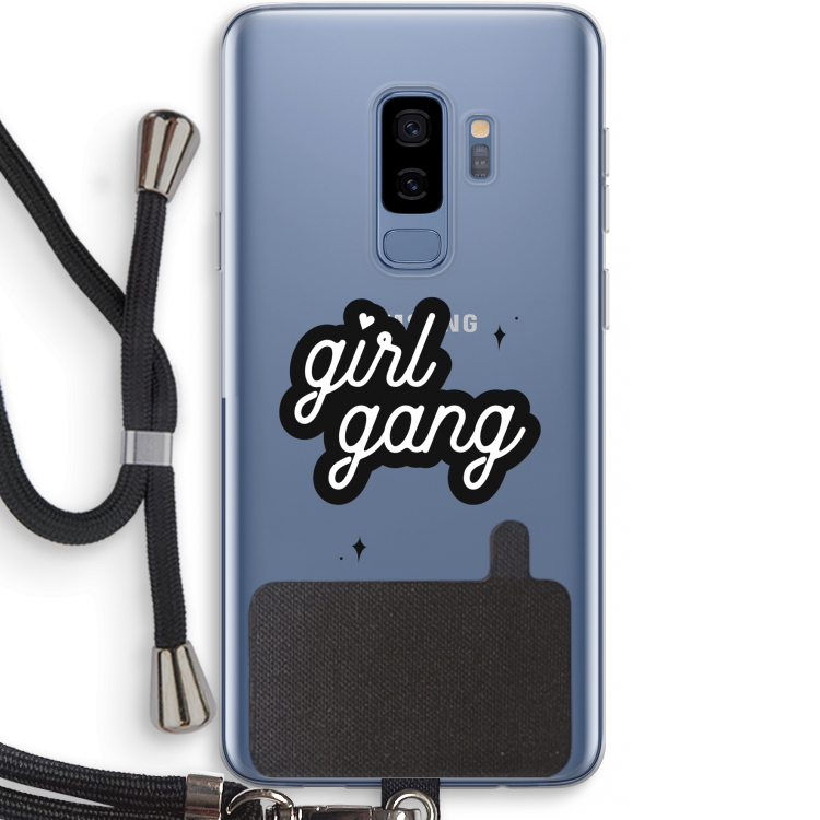 Girl Gang: Samsung Galaxy S9 Plus Transparant Hoesje met koord