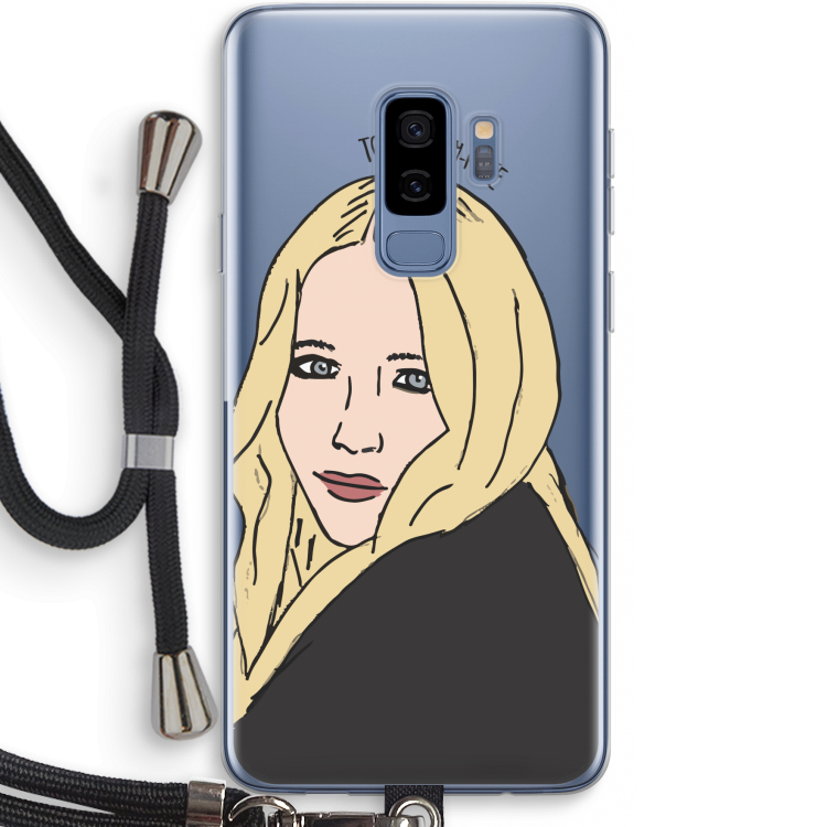 Mary Kate: Samsung Galaxy S9 Plus Transparant Hoesje met koord