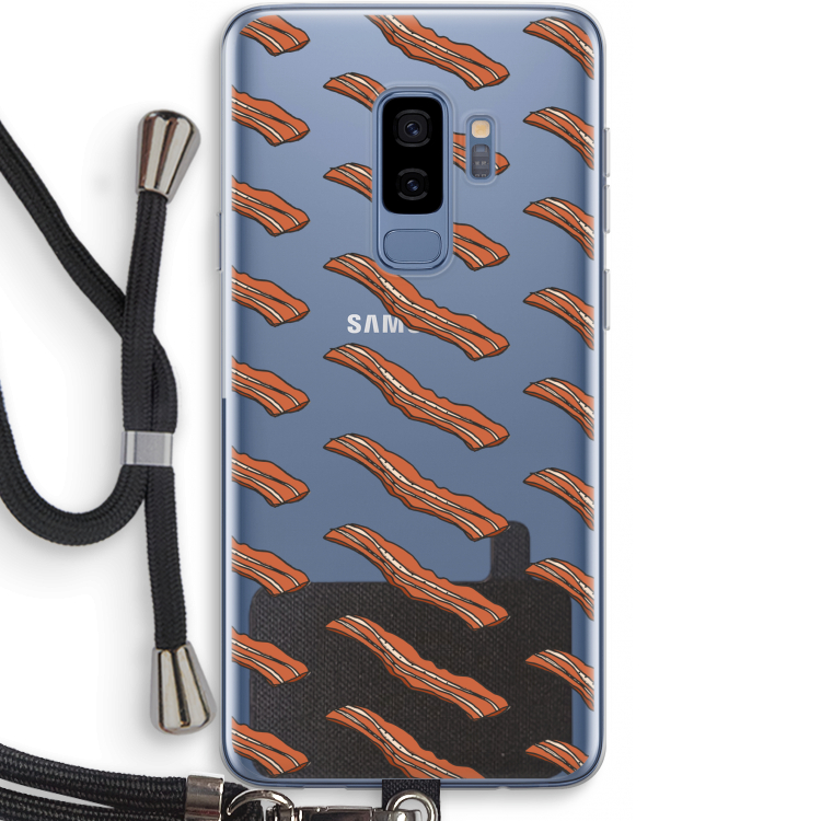 Bacon to my eggs #2: Samsung Galaxy S9 Plus Transparant Hoesje met koord