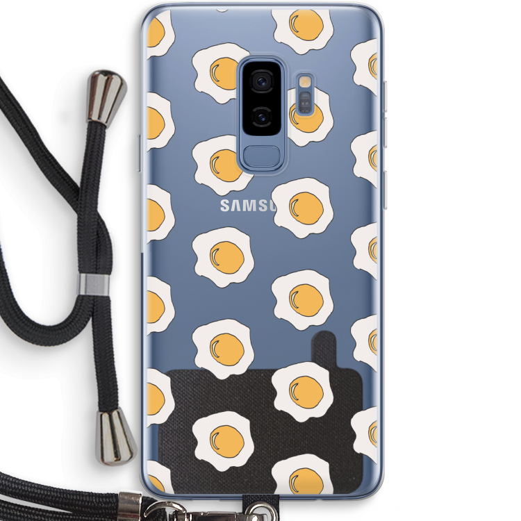 Bacon to my eggs #1: Samsung Galaxy S9 Plus Transparant Hoesje met koord