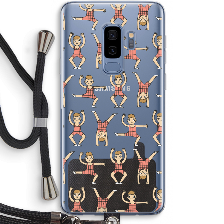 Gymboys: Samsung Galaxy S9 Plus Transparant Hoesje met koord