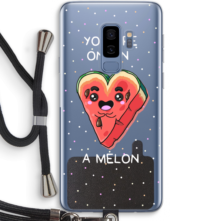 One In A Melon: Samsung Galaxy S9 Plus Transparant Hoesje met koord