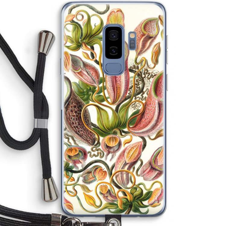 Haeckel Nepenthaceae: Samsung Galaxy S9 Plus Transparant Hoesje met koord