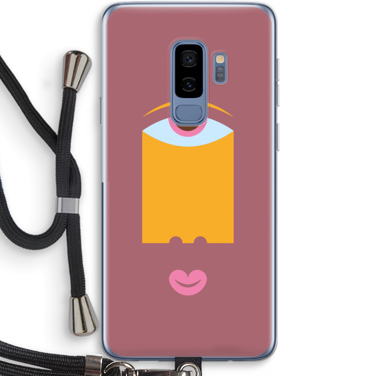 Mono V: Samsung Galaxy S9 Plus Transparant Hoesje met koord