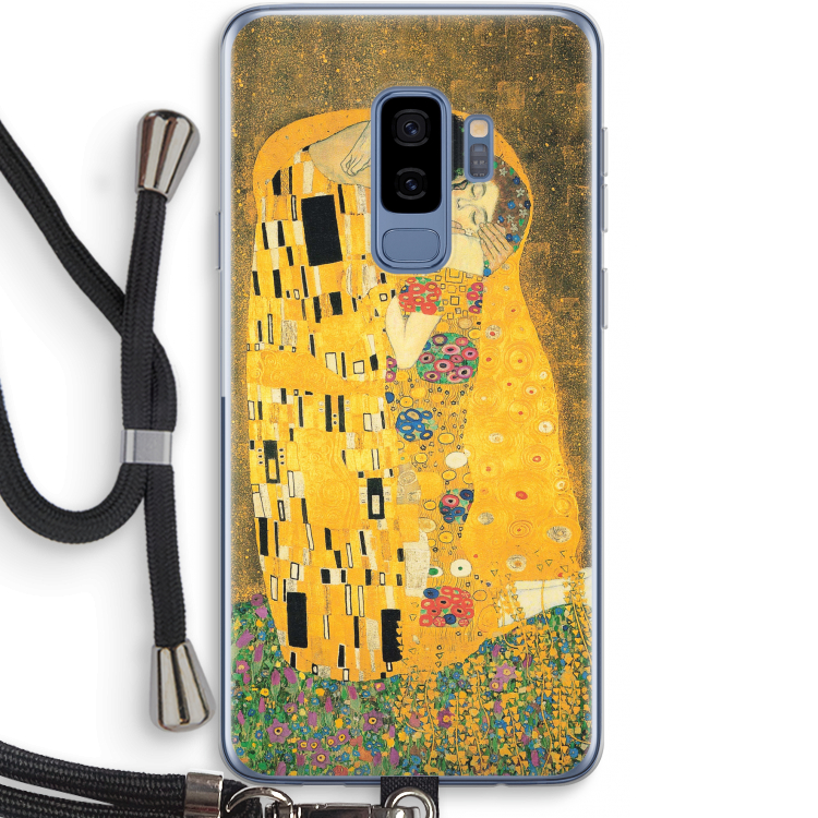 Der Kuss: Samsung Galaxy S9 Plus Transparant Hoesje met koord