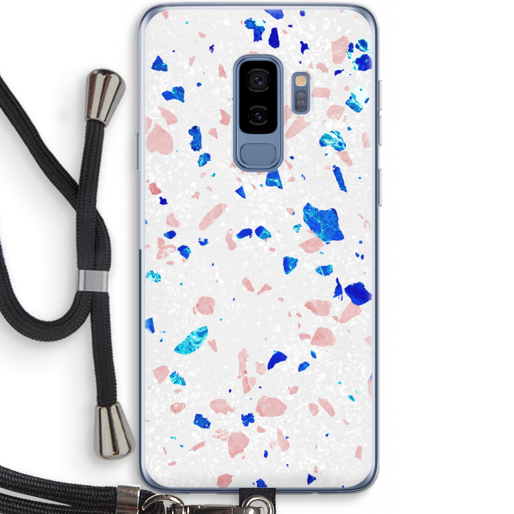 Terrazzo N°6: Samsung Galaxy S9 Plus Transparant Hoesje met koord