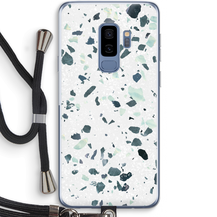 Terrazzo N°2: Samsung Galaxy S9 Plus Transparant Hoesje met koord