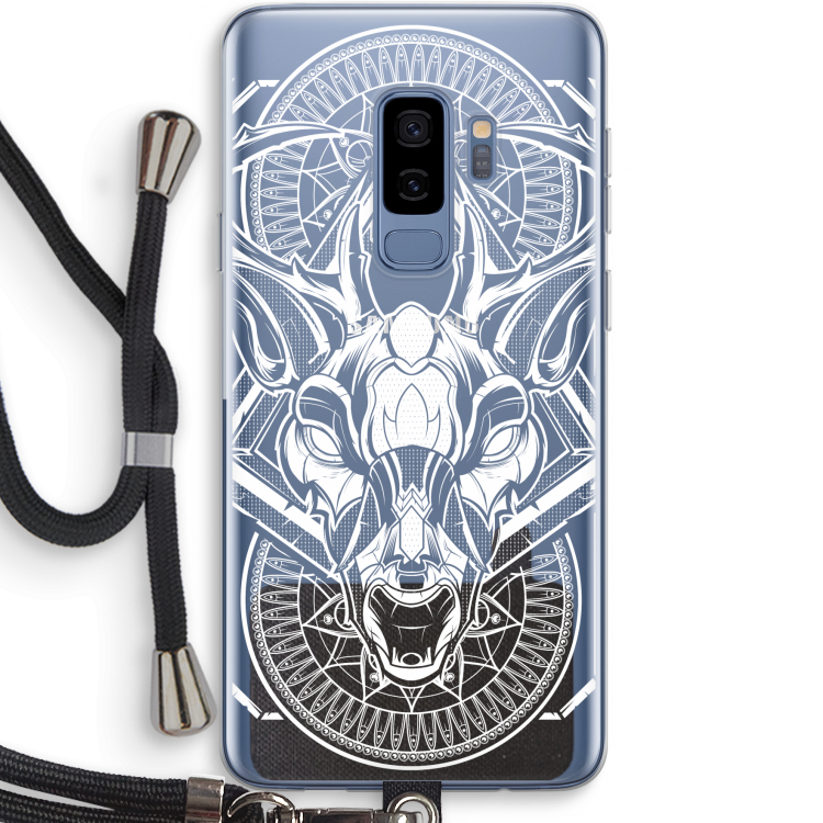 Oh Deer: Samsung Galaxy S9 Plus Transparant Hoesje met koord