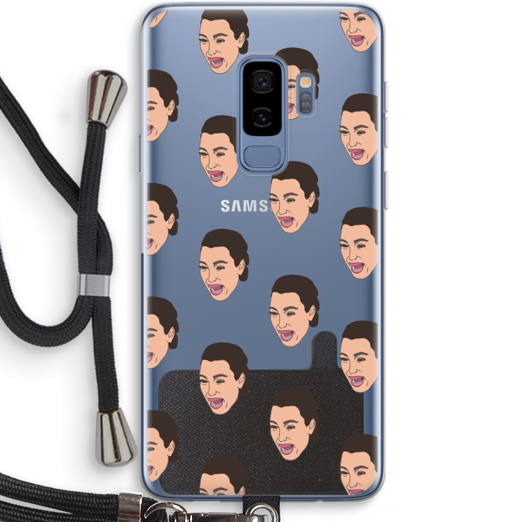 Ugly Cry Call: Samsung Galaxy S9 Plus Transparant Hoesje met koord