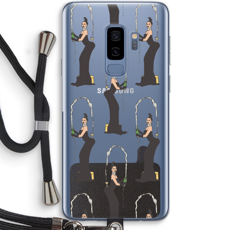 Pop Some Kim: Samsung Galaxy S9 Plus Transparant Hoesje met koord
