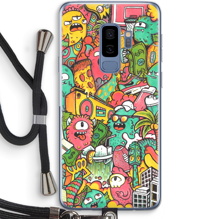 Vexx City: Samsung Galaxy S9 Plus Transparant Hoesje met koord