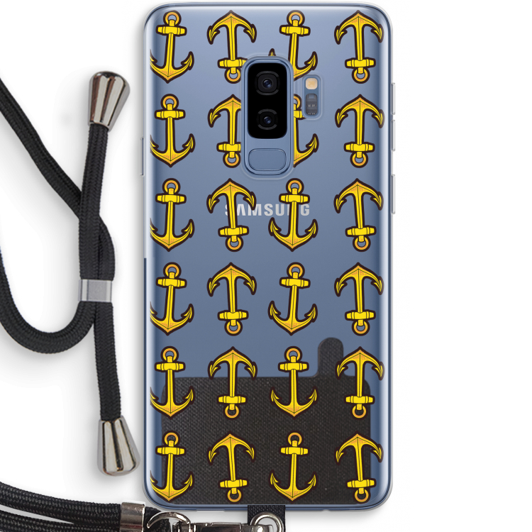 Musketon Anchor: Samsung Galaxy S9 Plus Transparant Hoesje met koord