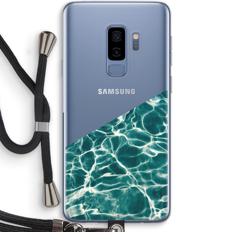 Weerkaatsing water: Samsung Galaxy S9 Plus Transparant Hoesje met koord