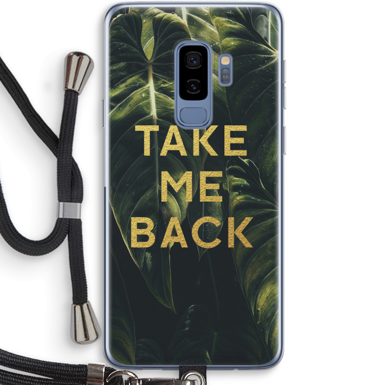 Take me back: Samsung Galaxy S9 Plus Transparant Hoesje met koord