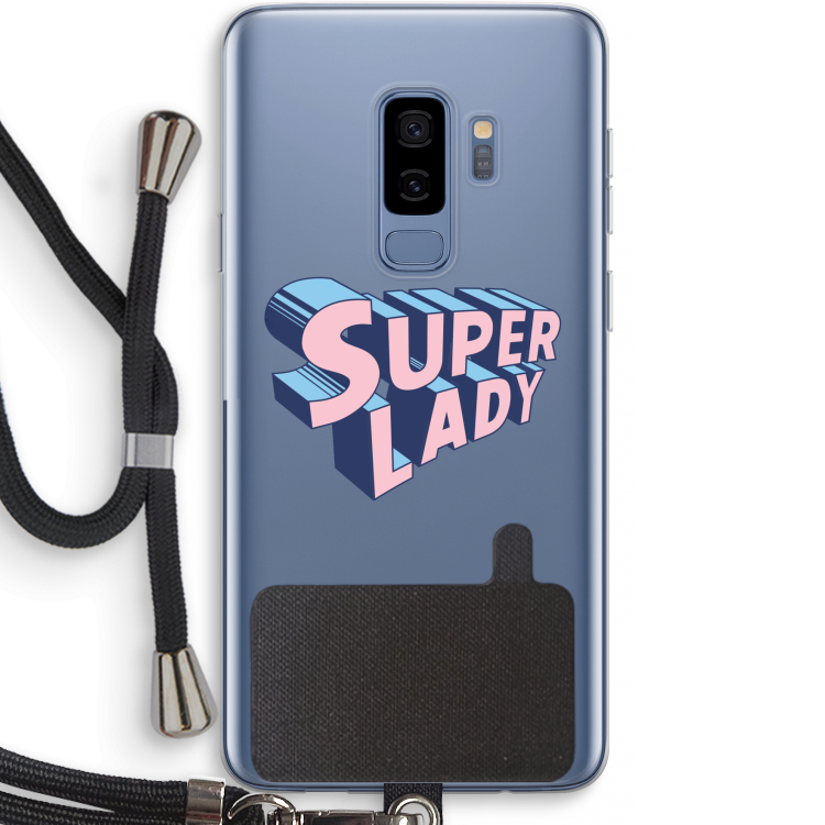 Superlady: Samsung Galaxy S9 Plus Transparant Hoesje met koord