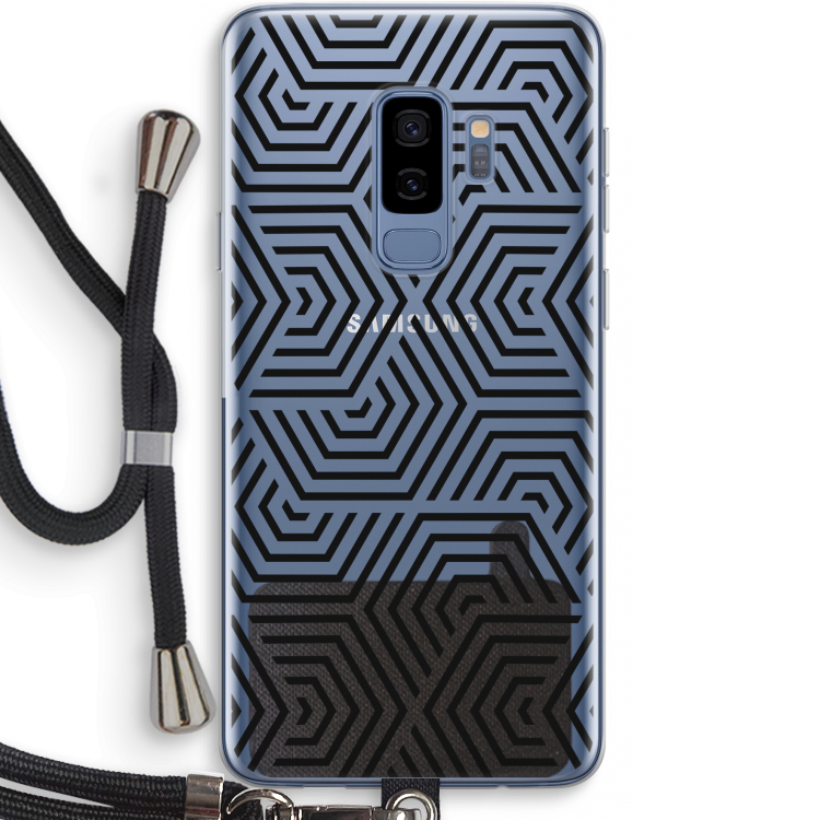 Magic pattern: Samsung Galaxy S9 Plus Transparant Hoesje met koord