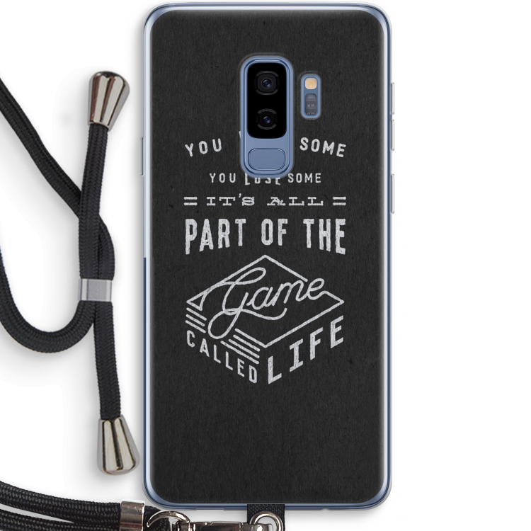Life: Samsung Galaxy S9 Plus Transparant Hoesje met koord