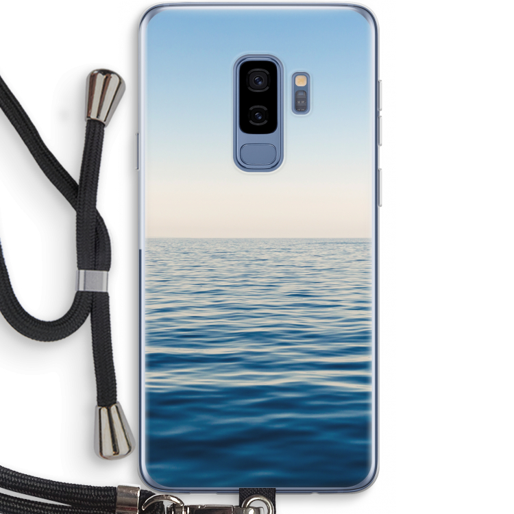 Water horizon: Samsung Galaxy S9 Plus Transparant Hoesje met koord