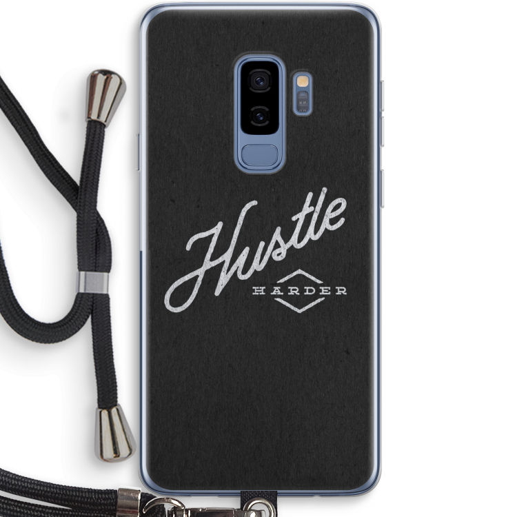 Hustle: Samsung Galaxy S9 Plus Transparant Hoesje met koord