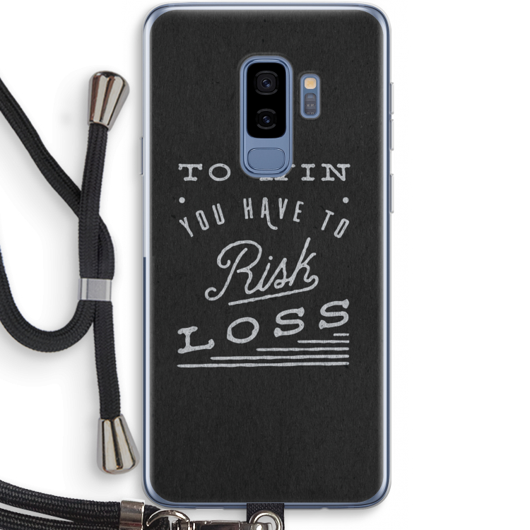 Risk loss: Samsung Galaxy S9 Plus Transparant Hoesje met koord