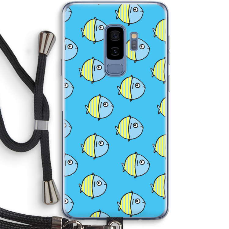 Visjes: Samsung Galaxy S9 Plus Transparant Hoesje met koord