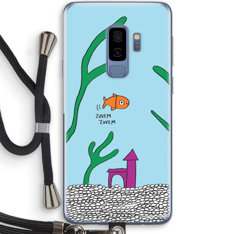 Aquarium: Samsung Galaxy S9 Plus Transparant Hoesje met koord