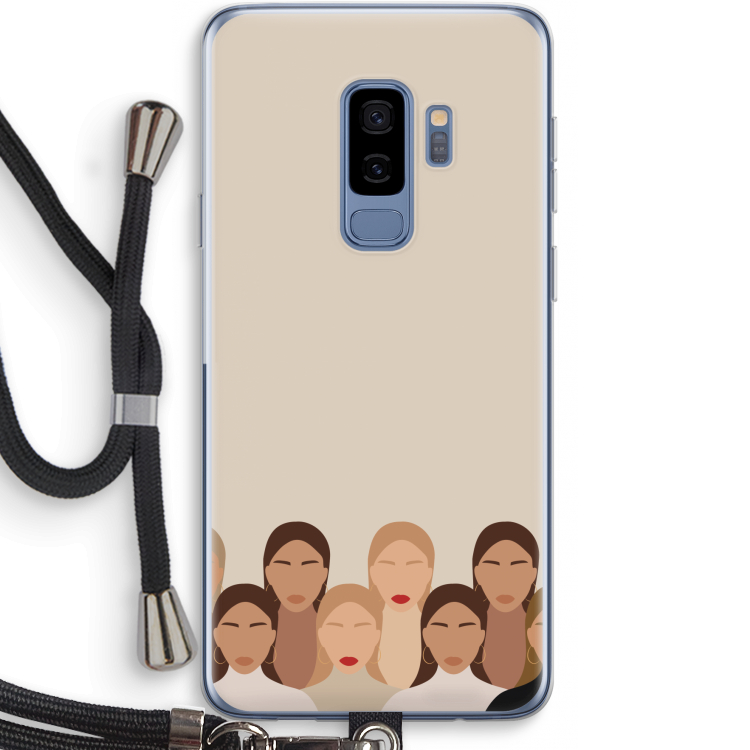 Girls girls girls: Samsung Galaxy S9 Plus Transparant Hoesje met koord