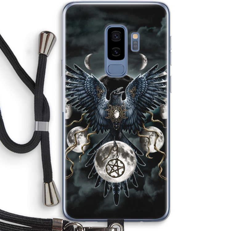 Sinister Wings: Samsung Galaxy S9 Plus Transparant Hoesje met koord